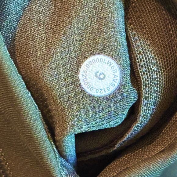 Lululemon Pace Rival High Rise Crop 22" in Olive Green - size 6 - Picture 6 of 7